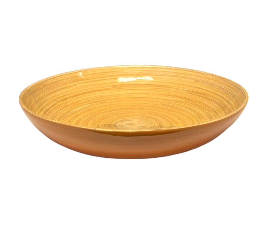 Albert L. Punkt Bamboo Fruit Bowl in Caramel