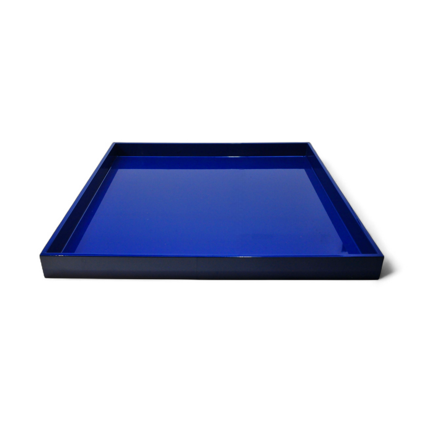 Ottoman Tray in Blue Lacquer