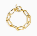 Zenzii Gold Classic Link Toggle Bracelet