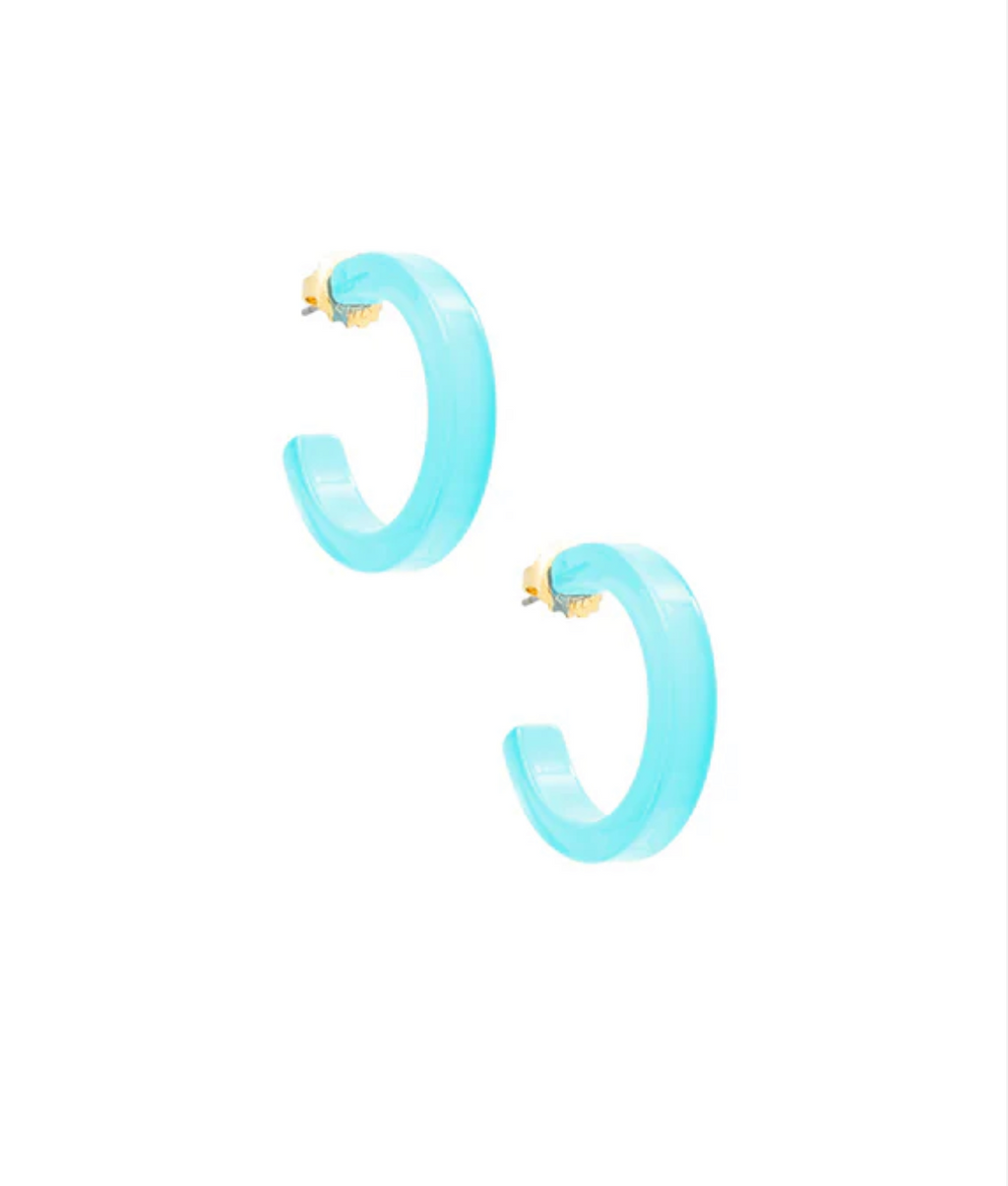 Zenzii Small Resin Open Hoop