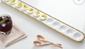 Pampa Bay Salerno White/Gold Long Deviled Egg Tray