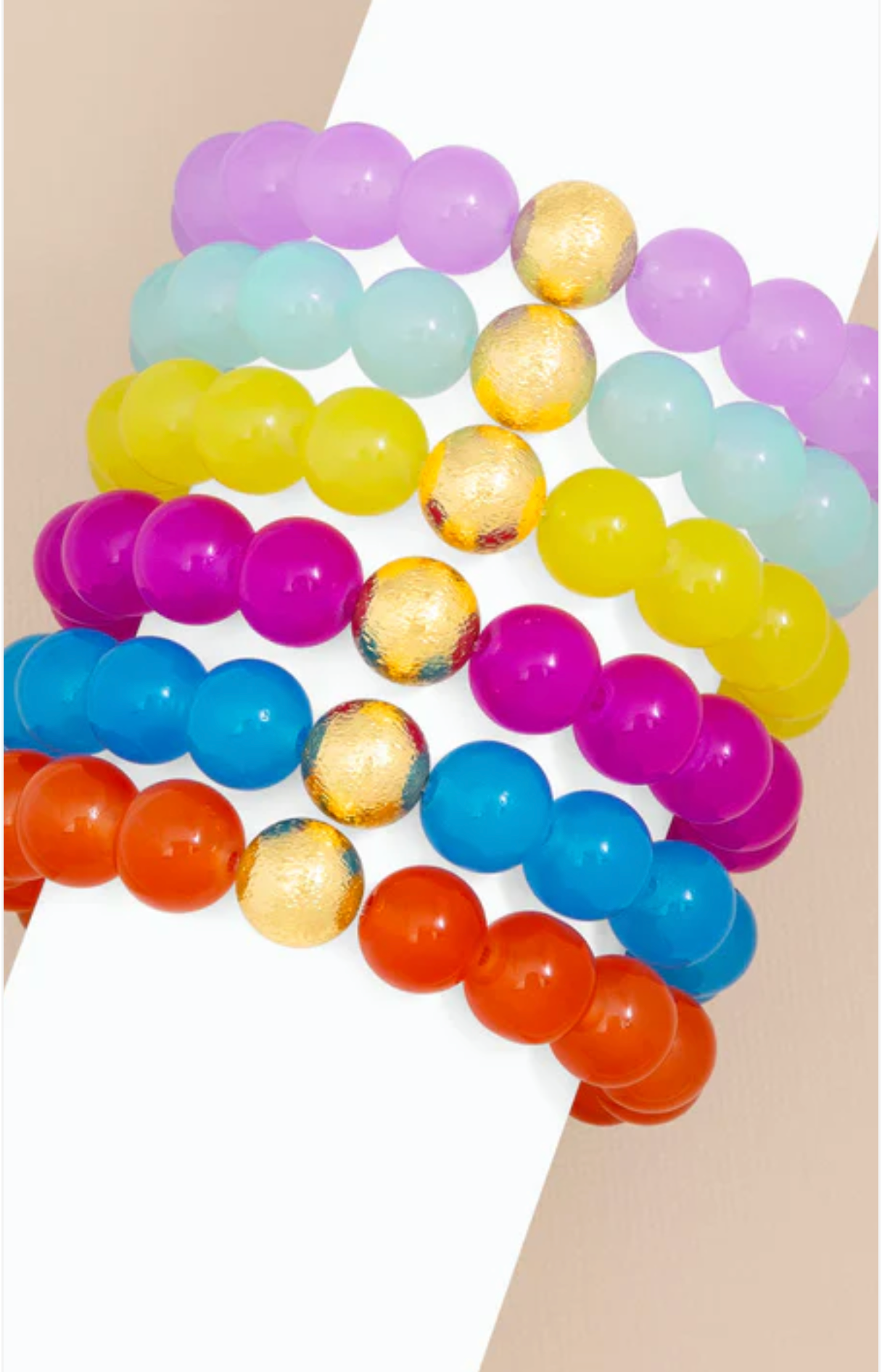 Zenzii Embellished Glass Beaded Bracelet
