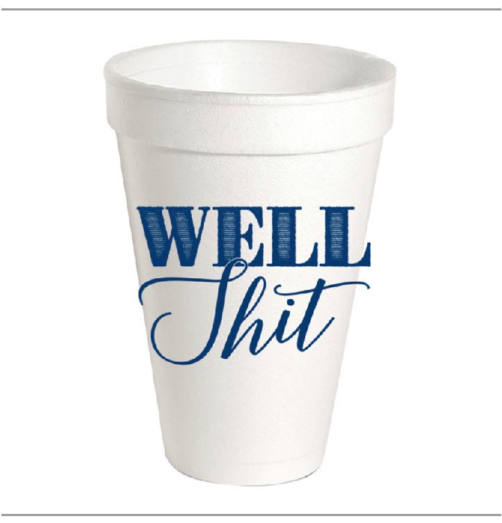 Roseanne Beck Styrofoam 20oz. Party Cups - Set of 10