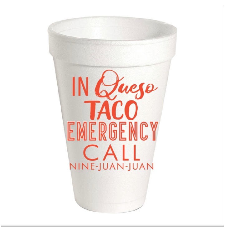 Roseanne Beck Styrofoam 20oz. Party Cups - Set of 10