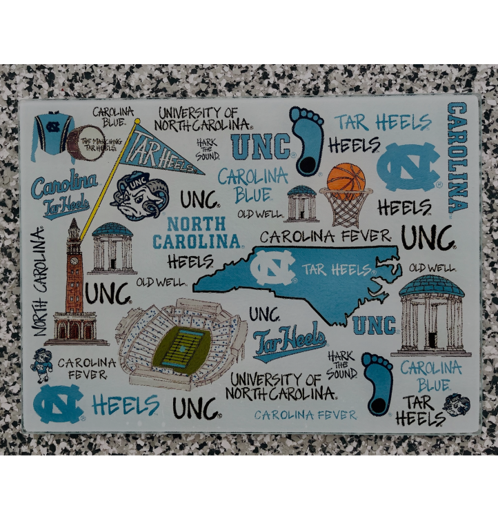 Magnolia Lane UNC Tempered Glass Board