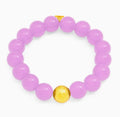 Zenzii Embellished Glass Beaded Bracelet - Lavender