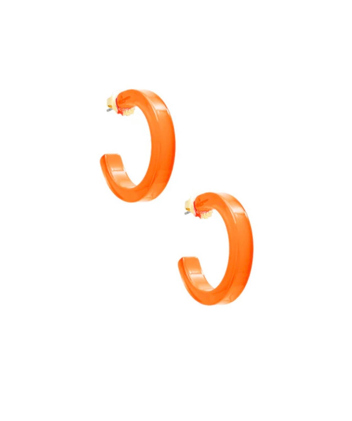 Zenzii Small Resin Open Hoop