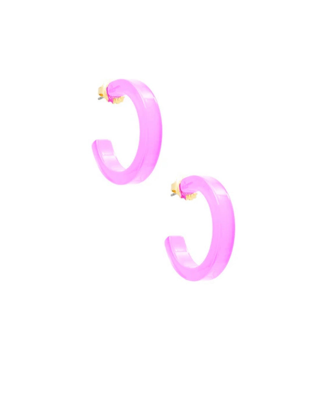 Zenzii Small Resin Open Hoop