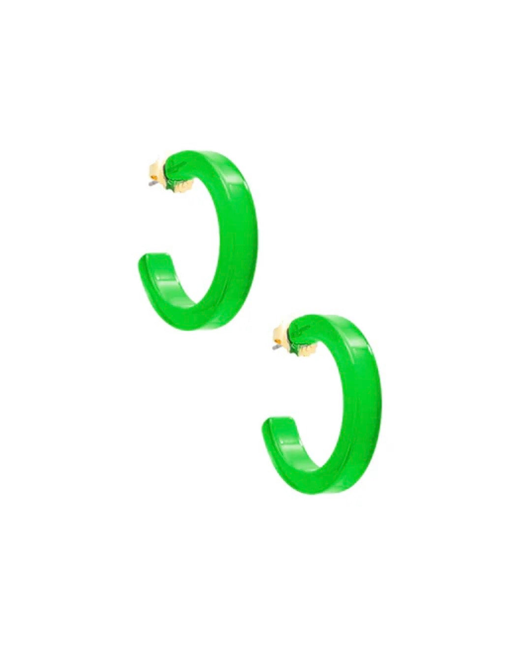 Zenzii Small Resin Open Hoop