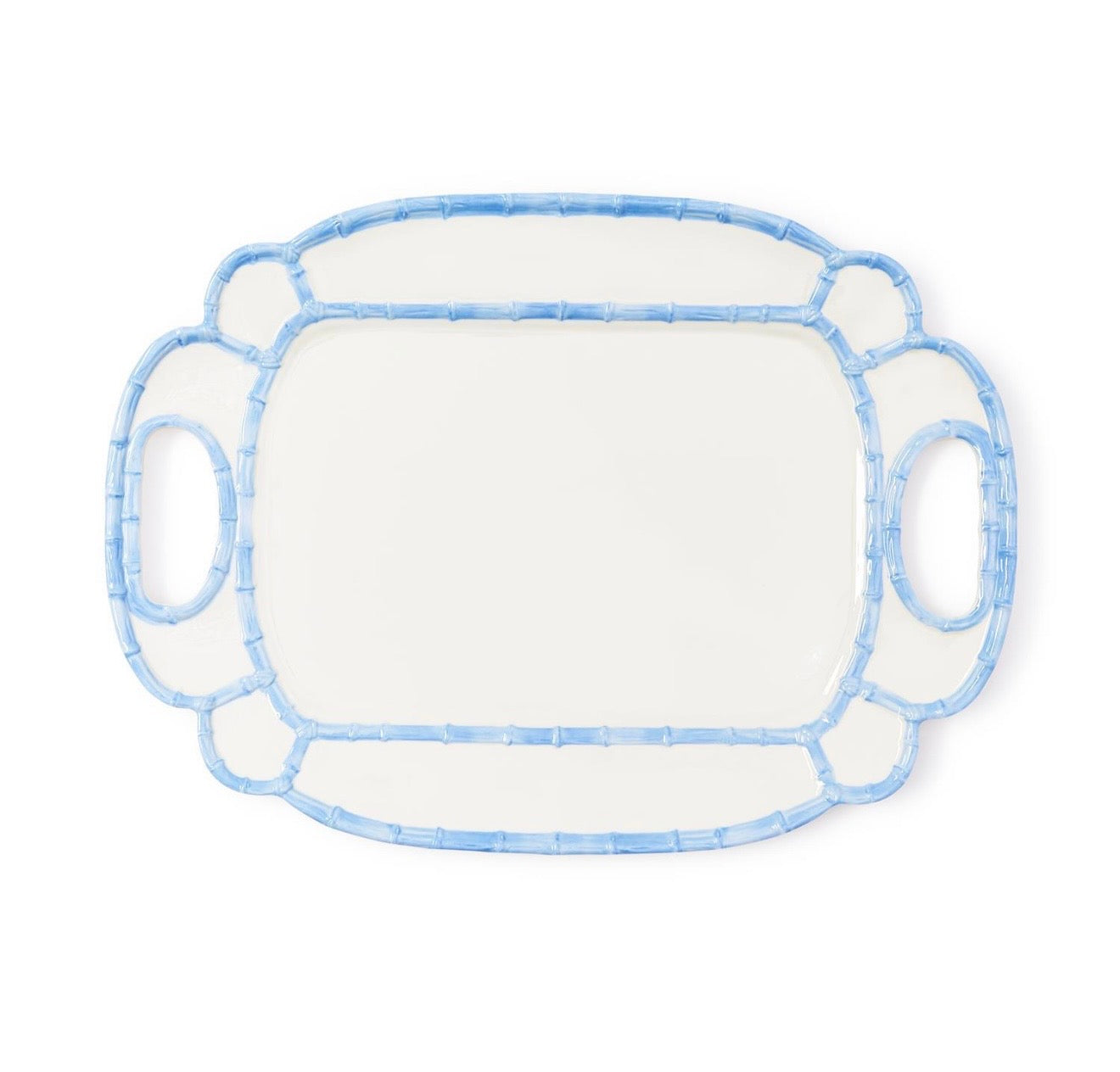 Two's Company French Blue Bamboo Platter