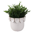 Sagebrook Home Leaf Applique Planter