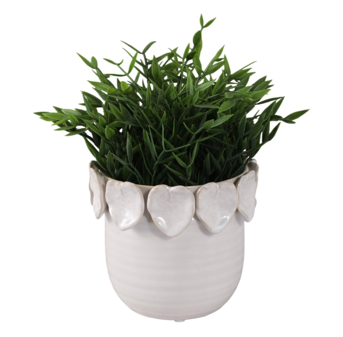 Sagebrook Home Leaf Applique Planter