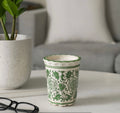 Sagebrook Home Fluted Chinoiserie Candle