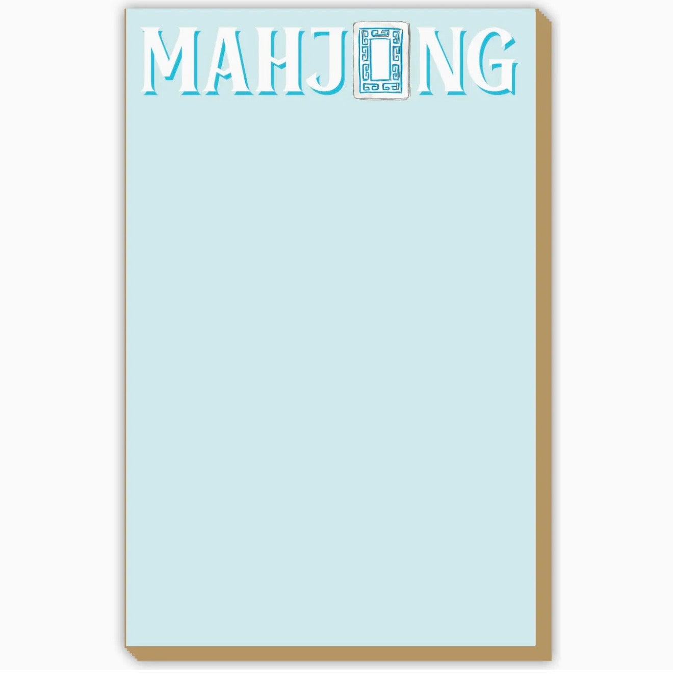 Roseanne Beck Mahjong Blue Luxe Large Notepad