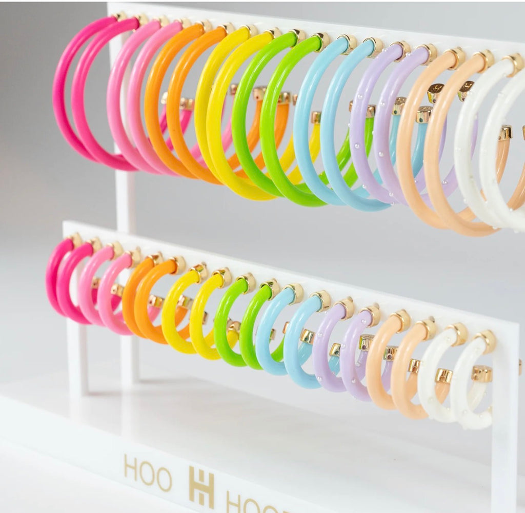 Hoo Hoops Midi Hoop Earrings