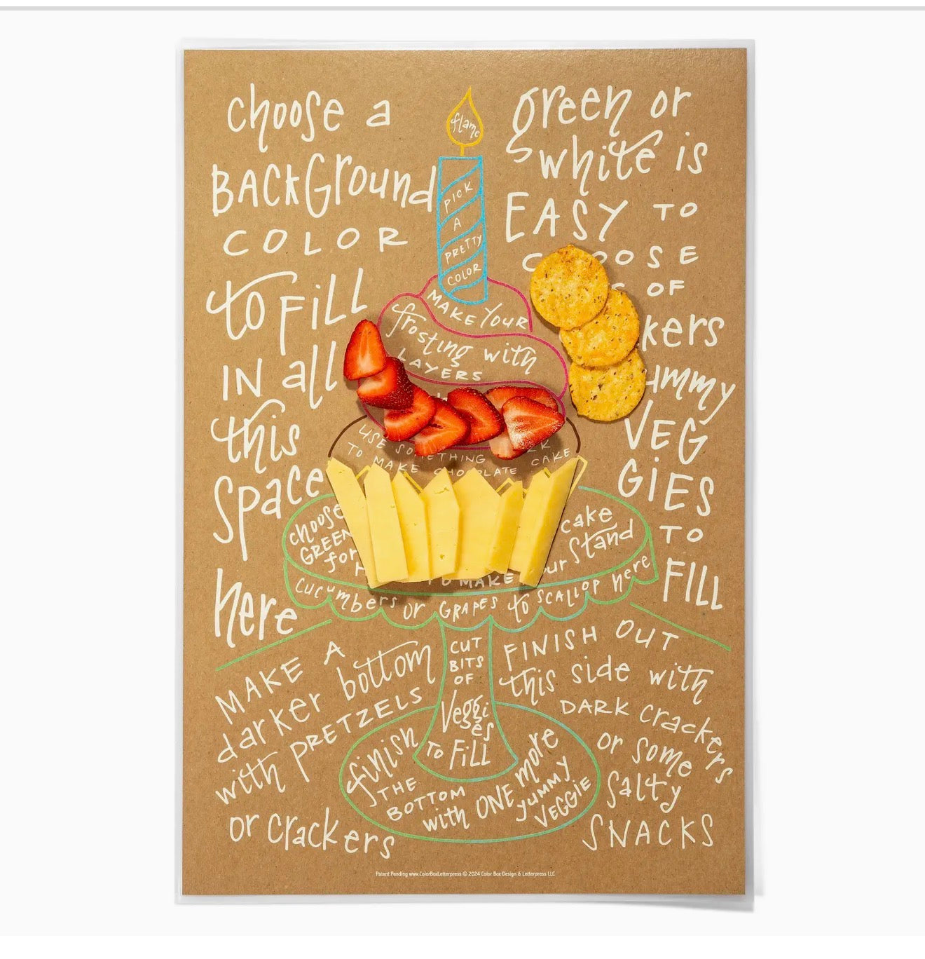 Color Box Design & Letterpress Charcuterie Cheat Sheet