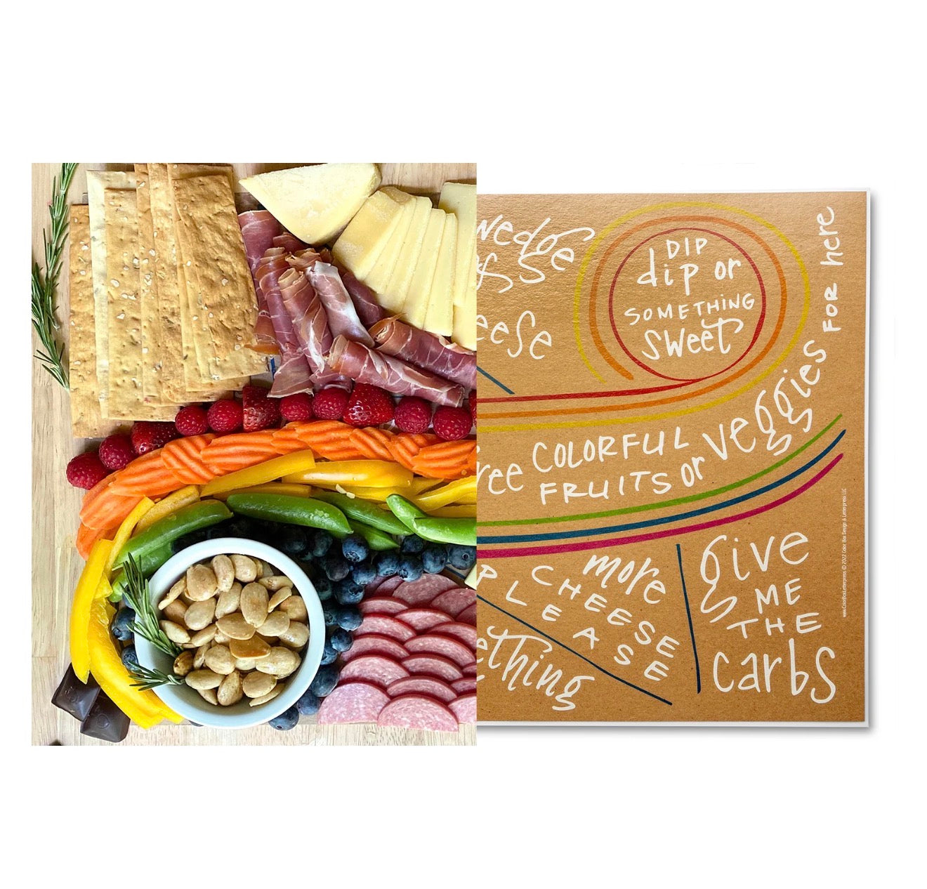 Color Box Design & Letterpress Charcuterie Cheat Sheet