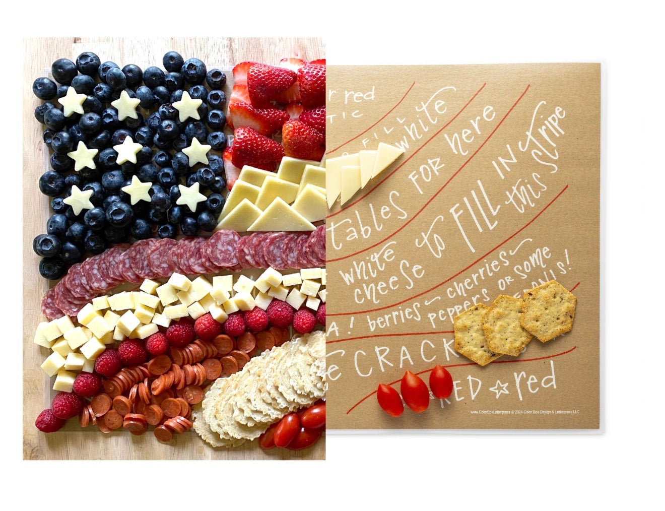 Color Box Design & Letterpress Charcuterie Cheat Sheet