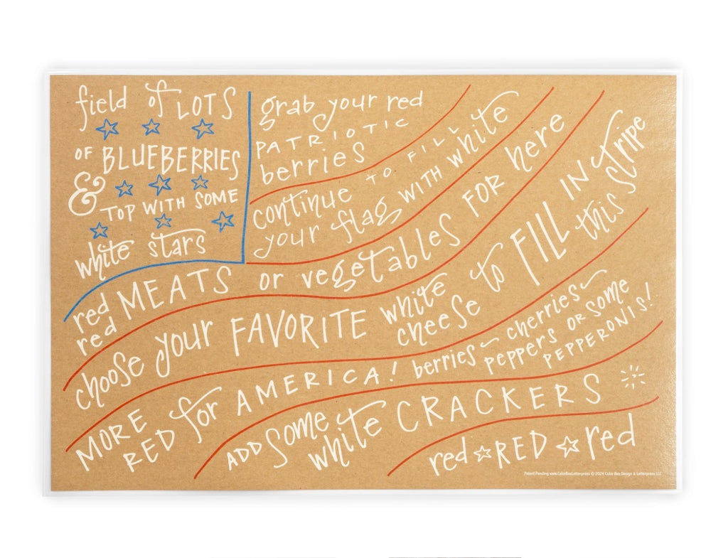 Color Box Design & Letterpress Charcuterie Cheat Sheet