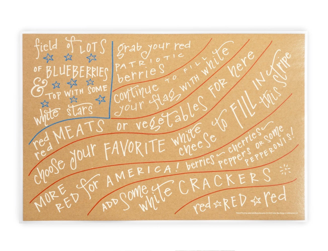 Color Box Design & Letterpress Charcuterie Cheat Sheet
