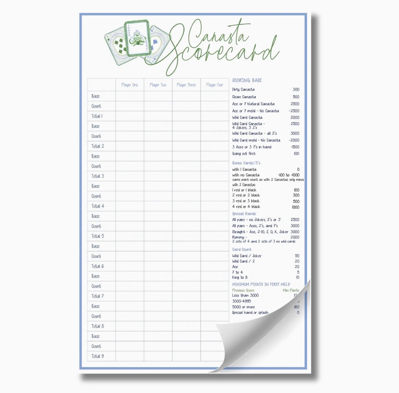 Busy Bee Gift Notepad - "Canasta"