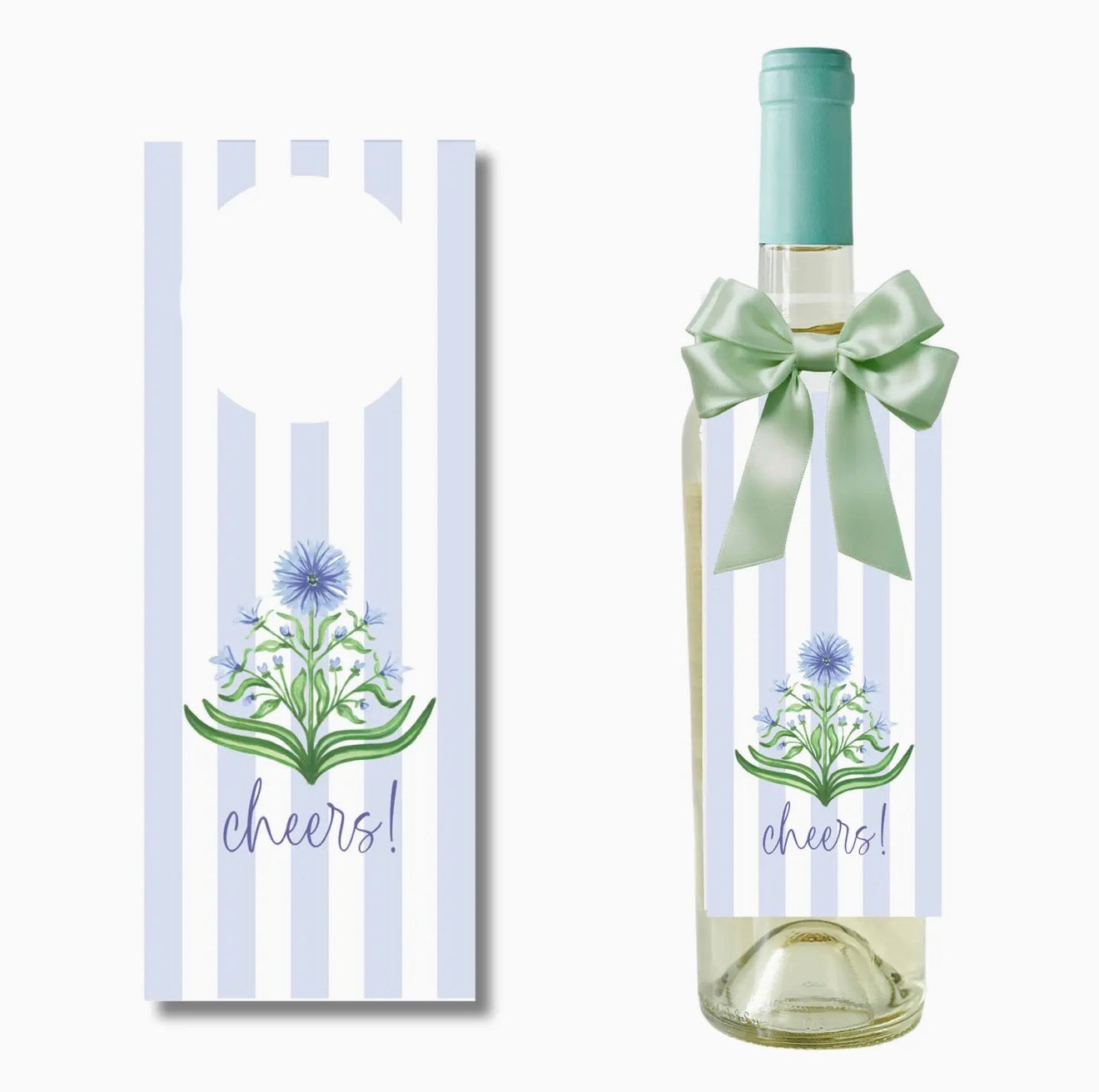 Busy Bee Wine Bottle Gift Tag
