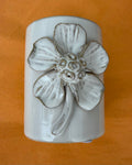Sagebrook Home Flower Appliqué Pencil Cup