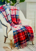 Saro Lifestyle Plaid Design Throw Blanket