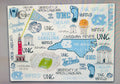 Magnolia Lane UNC Tempered Glass Board
