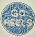 Desden UNC Tarheels Beaded Button in Sky Blue & White