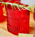 Kate Aspen 10 oz. Textured Beaded Old Fashioned Drinking Glasses - Set of 6