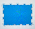 Roseanne Beck Blue and Light Blue Linen Posh Die-Cut Paper Placemat