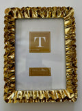 Two's Company Gold Ruffle Frame - 5x7