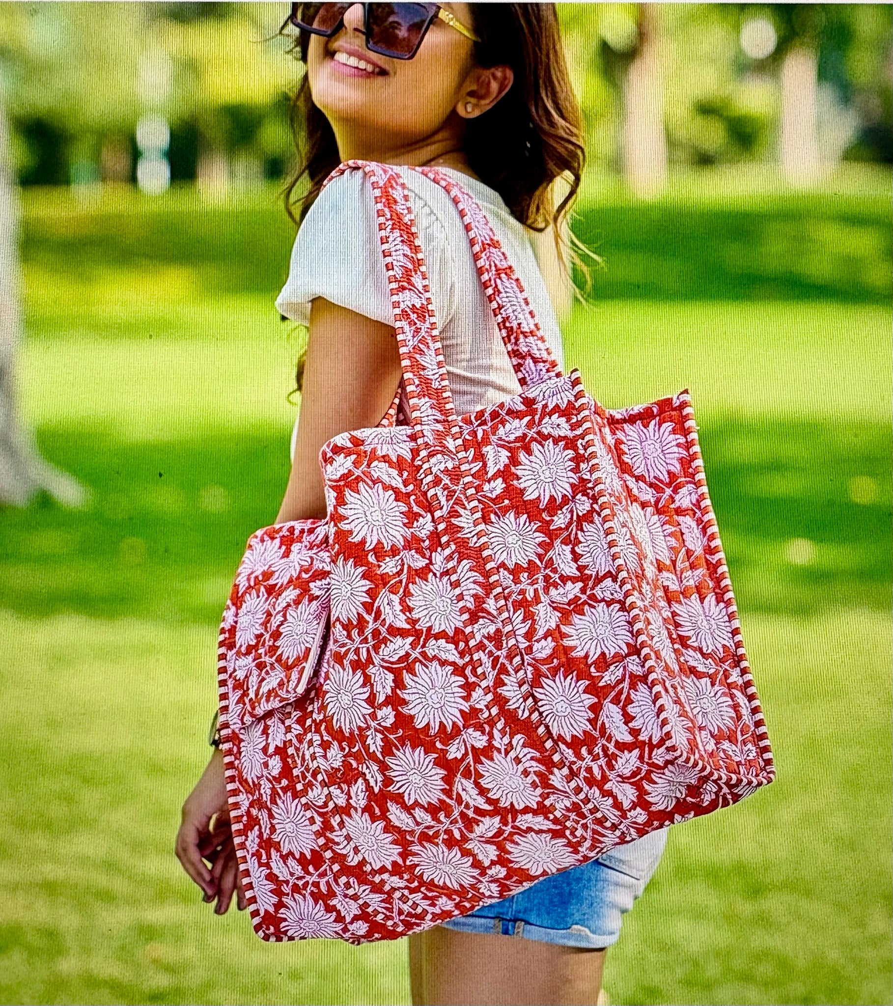 Anju Floral Quilted Bags