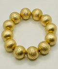 Two Forty Two Chic Big Ball Bracelet in Brushed Gold