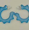 Two Forty Two Classic Retro Frosted Light Blue Hoops