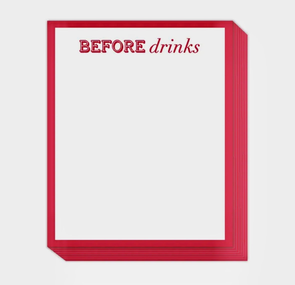 Roseanne Beck "Before Drinks" Stack Pad