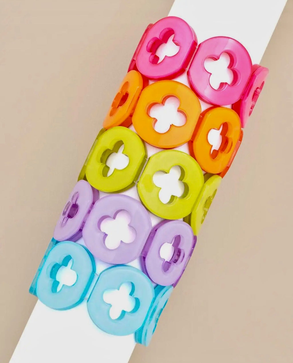Zenzii Resin Square Bracelet - Orange