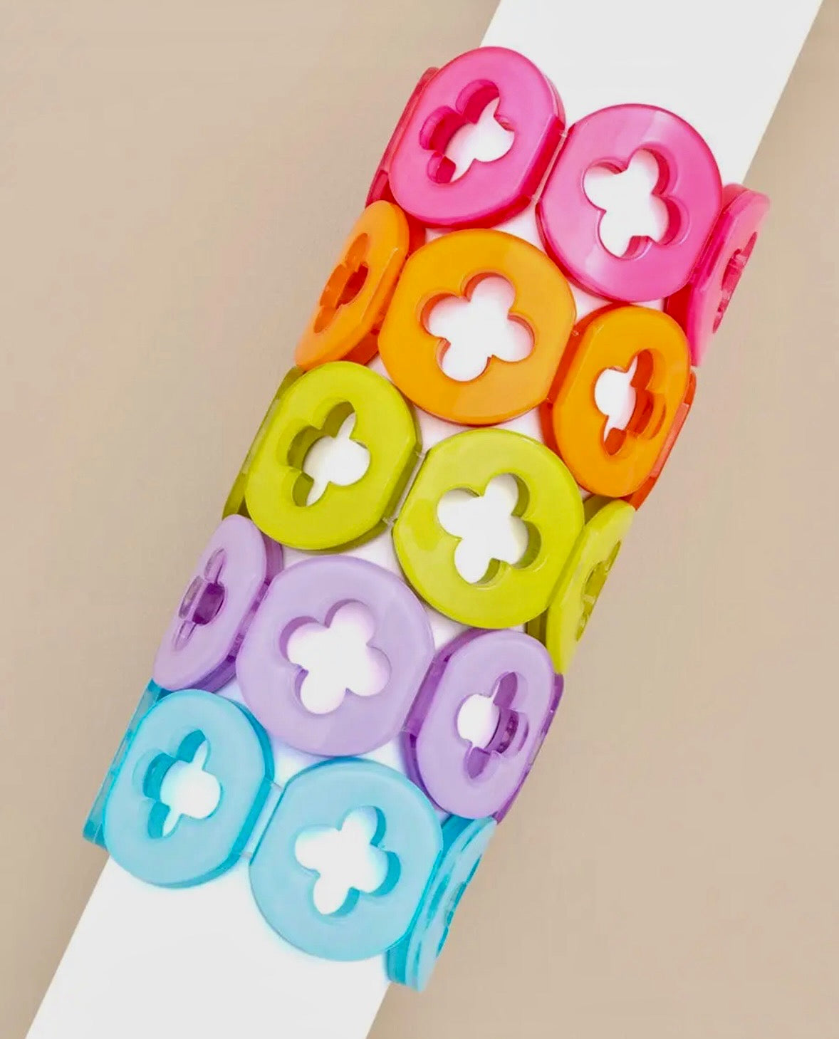 Zenzii Resin Square Bracelet - Orange
