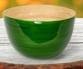 Albert L. Punkt Bamboo Mixing Bowl - Grass Green