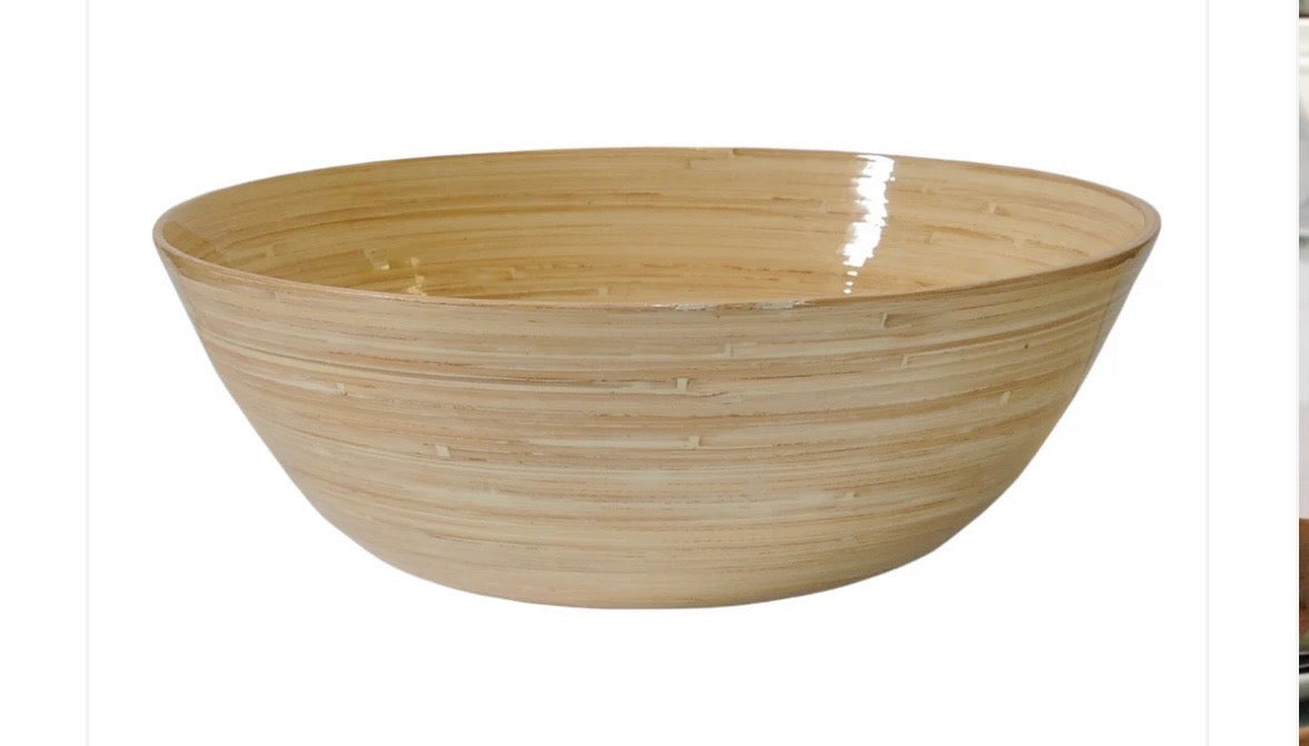 Albert L. Punkt Bamboo Party Bowl - Nature