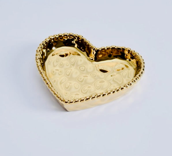 Pampa Bay Mini Heart Dishes - Gold