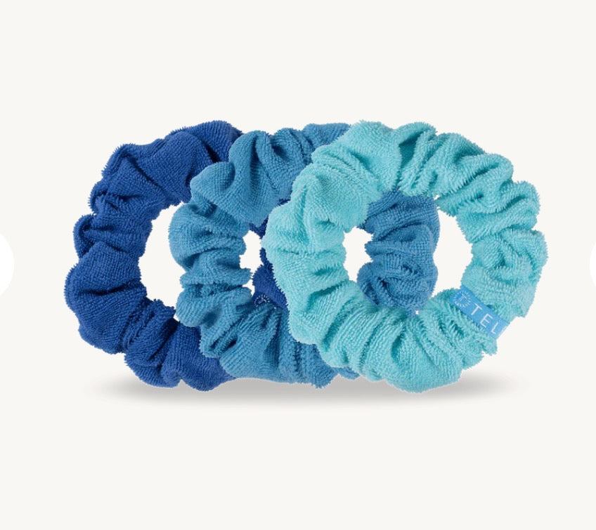 Teleties Large Terry Scrunchies in Bora Bora