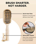 Teleties Hair Brush Vented in Tan