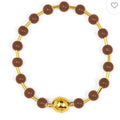 Zenzii Glass Bead Bracelet - Brown