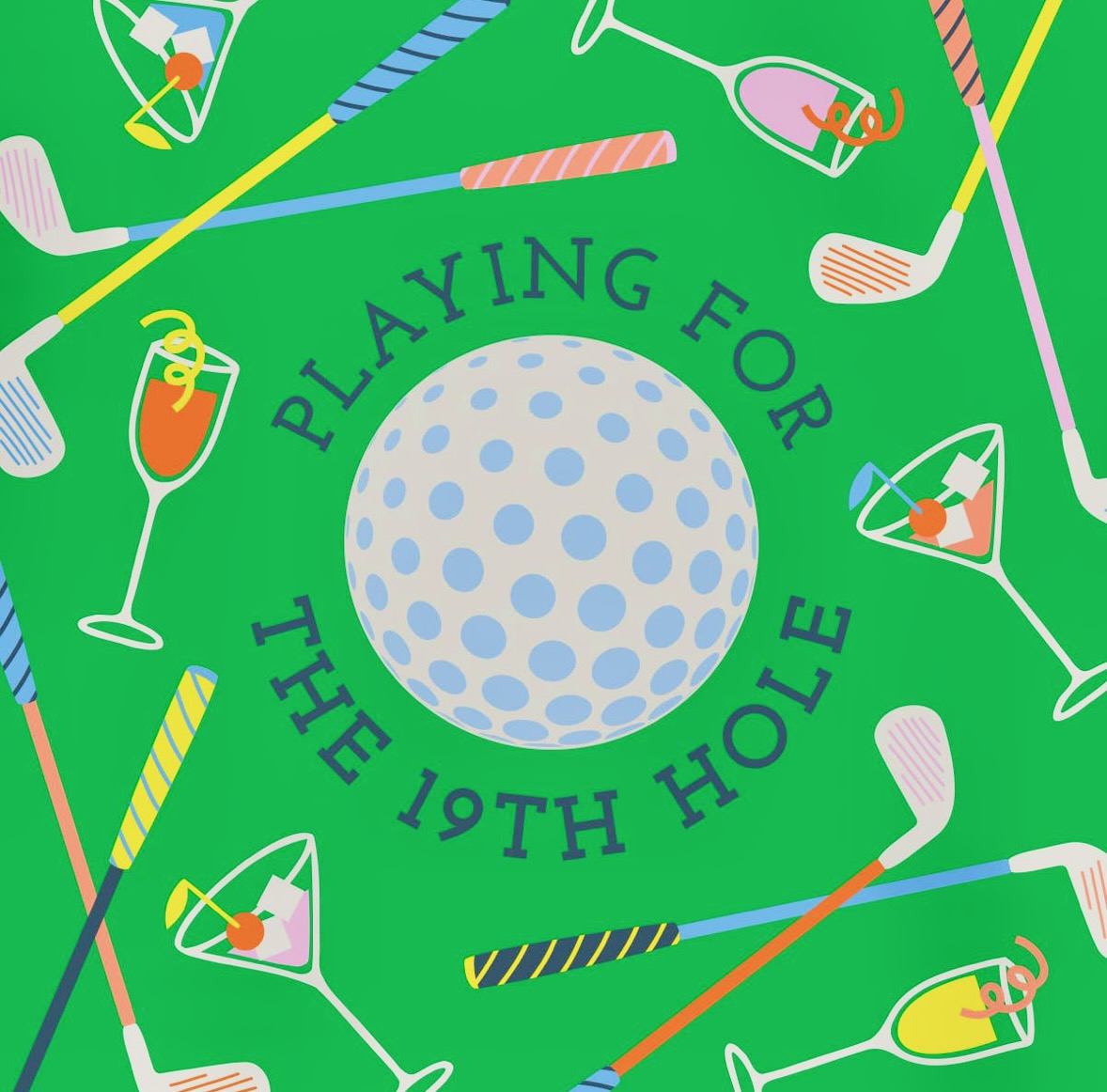 Soiree Sisters Cocktail Napkins - "Golf"