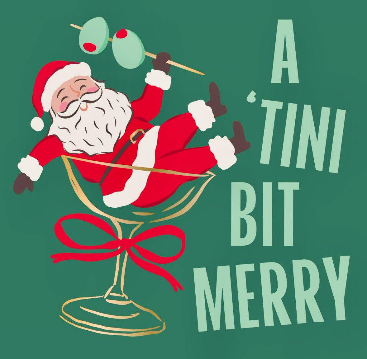 Soiree Sisters Cocktail Napkins - "Tini Bit Merry"