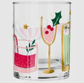Slant Collections Retro Holiday Drink Glasses - Set of 2