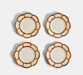 Two's Company Bamboo Melamine Salad Plates - Sets of 4