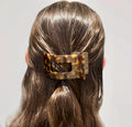 Teleties Small Rectangular Hair Clip - Tortoise